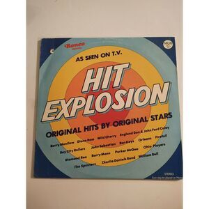 33 LP Vinyl Album Record Ronco Presents "Hit Explosion" Original 1977 Hits